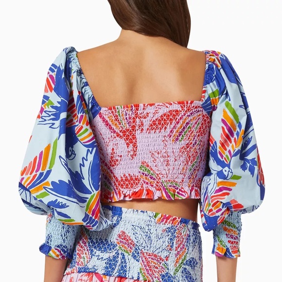 farm rio birds crop top - Picture 4 of 10